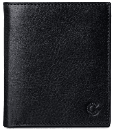 genuine leather trifold wallet
