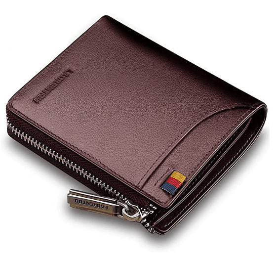 Men's Wallet with Zipper Inside 