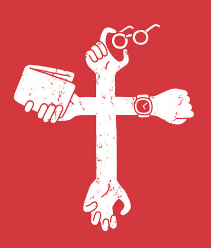 Spectacles testicles wallet and Watch