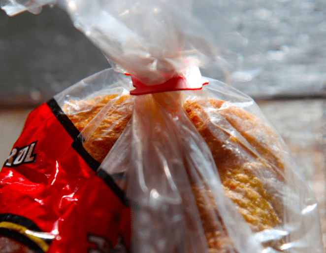 Bread clip in wallet